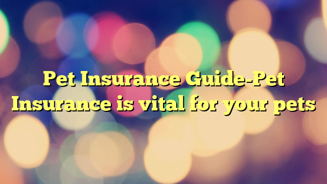 Pet Insurance Guide-Pet Insurance is vital for your pets